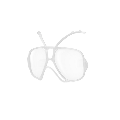 GRX Prescription Snow Goggle Adapter, Matte Crystal
