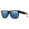 Lowdown 2, Matte Black + ChromaPop Glass Polarized Blue Mirror Lens, hi-res